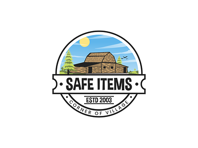 Safe Items branding design graphic design illustration illustrator logo motion graphics retro simple ui ux vector vintage