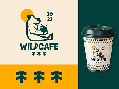 Wildcafe Logo Design branding cafe coffee design graphic design illustration logo simple vector