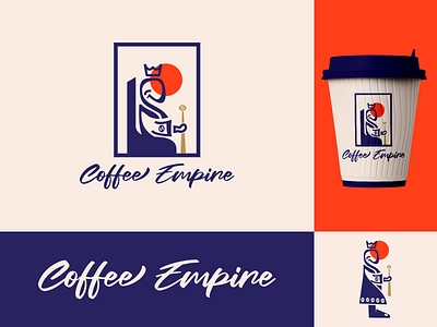 Coffee Empire Logo Design branding design graphic design illustration motion graphics simple