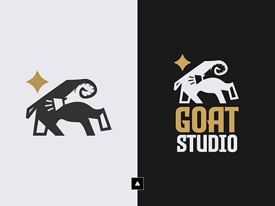 Goat Studio Logo Design branding design goat graphic design hollywood illustration logo motion graphics simple studio ui ux vector
