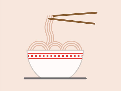 08. Tonkatsu Ramen - Silverlake Ramen food icon icon illustrator los angeles ramen vector vector illustration