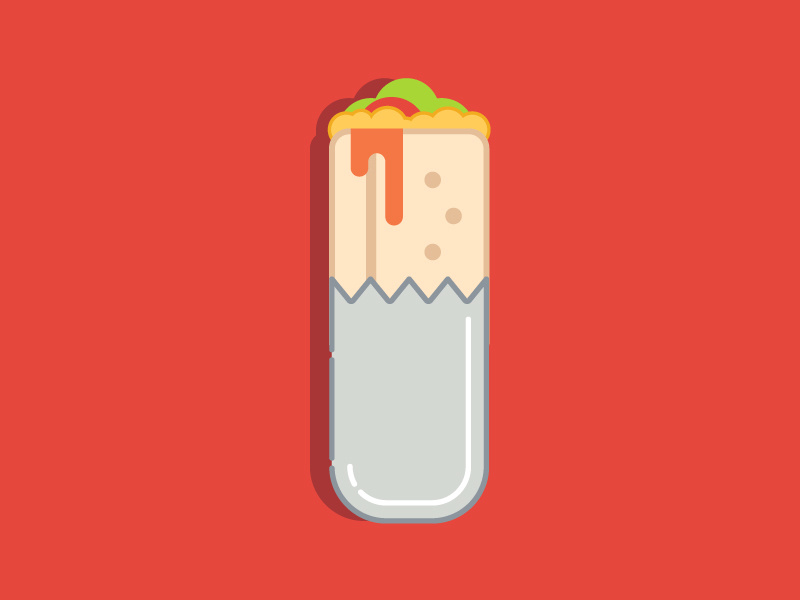 11. Breakfast Burrito Corner Cottage by Danny Meigh on Dribbble