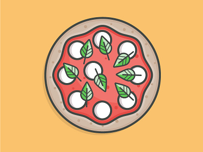 21. The 'LA Woman' Pizza - Jon & Vinny's food icon foodicons foodie icon icon design los angeles pizza pizza icon vector vector illustration