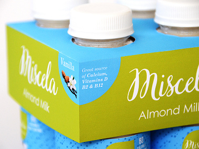 Miscela almond milk beverage packaging