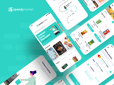 Speedy Market app design ui ux