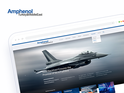 Amphenol Turkey & Middle East design ui ux website