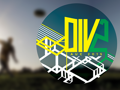 Div 2 Logo frisbee logo linear urban