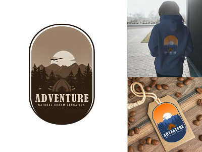 Adventure Emblem Logo branding design designerclub emblem identity illustration logo typography vector