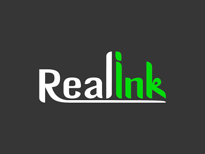 Wordmark RealInk Logo brand branding design designerclub illustration logo typography ui ux vector wordmark