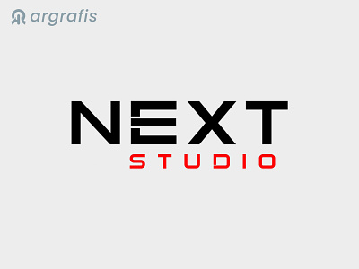 Wordmark Logo Concept " NEXTstudio" argrafis brand branding design graphic design identity illustration lettermark logo modern simple typography vector wordmark