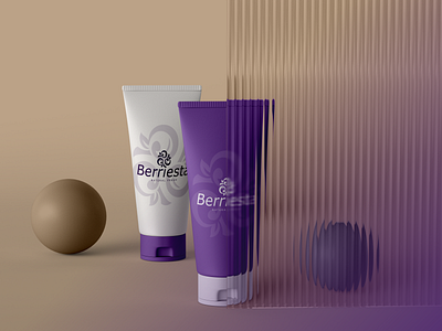 Berriesta Cosmetic - Three Berries Logo argrafis berries brand branding cometic design fresh girl health logo natural women