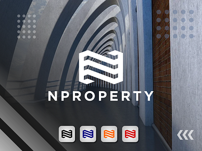 NPROPERTY - Letter N Logo argrafis brand building contuction home logo initial letter u lettermark logo modern property realestate simple typography