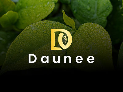 Daunee Logo argrafis brand branding design eco energy garden graphic design green leaf logo luxury natural smple tree typography vector