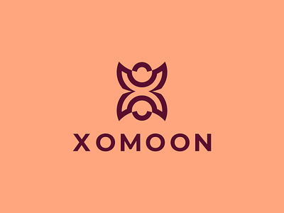 XomooN Logo apparel argrafis brand branding design fashion letter x logo luxury modern moon simple typography vector