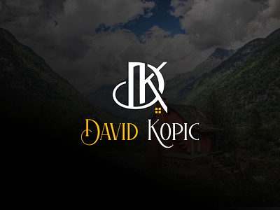 David Kopic Logo argrafis brand branding clasic design home live logo luxury modern realestate simple typography vector