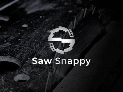 Saw Snappy Logo argrafis branding design letter s logo modern mountain saw silver simple snappy tools typography vector wood