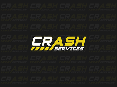 Crash Services Logo argrafis branding car crash design graphic design logo trafic vector way wordmark