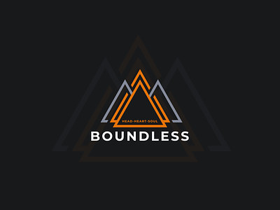 Boundless Logo argrafis boundless branding design logo music triangle typography vector wordmark