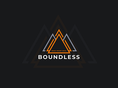 Boundless Logo argrafis boundless branding design logo music triangle typography vector wordmark