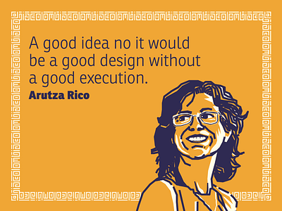 Arutza Rico colombia designer illustration portrait quote