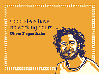 Oliver Siegenthaler colombia designer illustration portrait quote