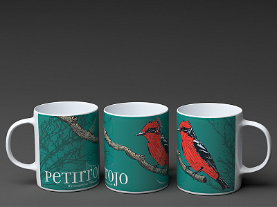 mug bird mug petirrojo product robin