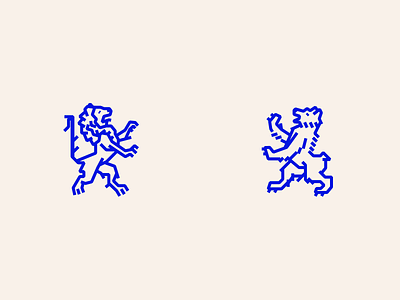 Mythos 2 blue heraldry illustration lines vector