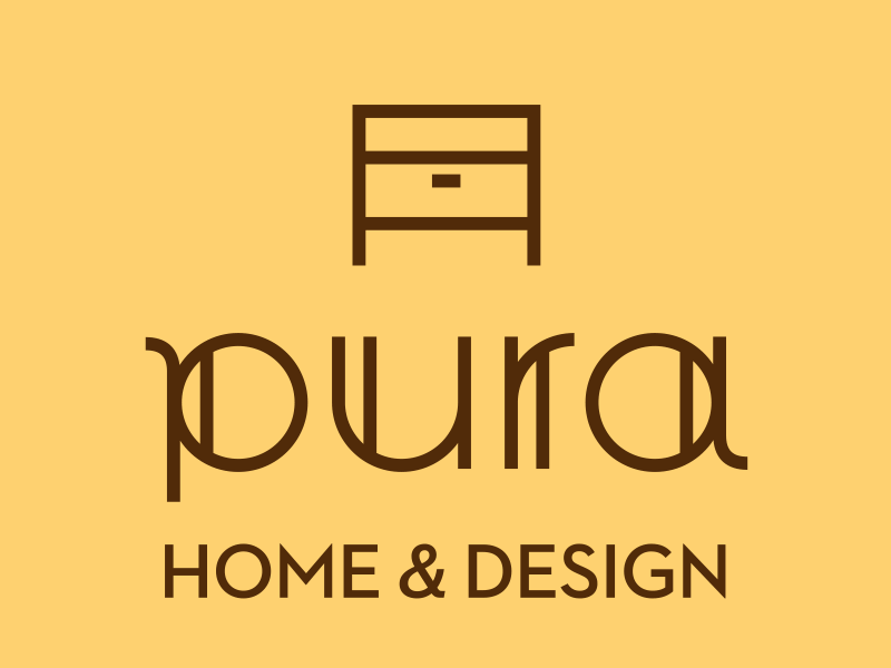 pura - logo and icons brown icon line logo pura
