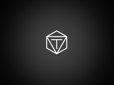 T Symbol geometric hexagon letter logo symbol