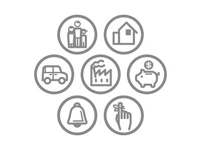 GB icons corporative gray icon insurance line noblanco vector