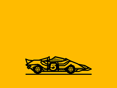 childhood 009 black car childhood illustration lines noblanco speed racer toy vector yellow