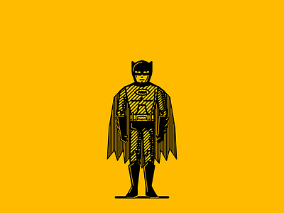 childhood 012 batman black childhood illustration lines noblanco vector yellow