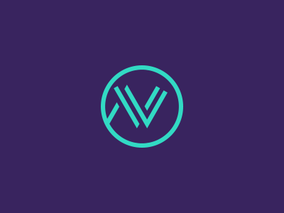 V N letters monogram