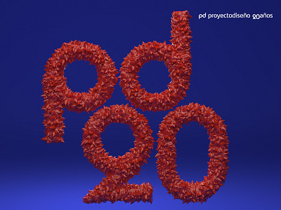 pd20 3d anniversary blue entity logo pd20 red