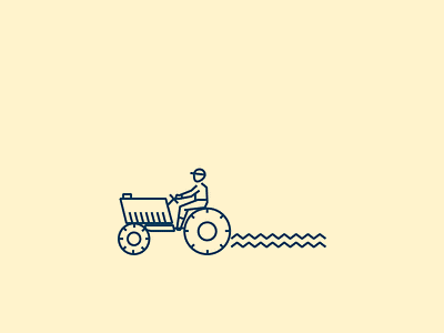 Farmer blue cream farmer icon illustration line vectors