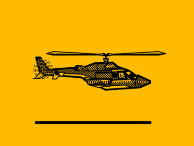 childhood 017 80s airwolf black childhood helicopter illustration lines noblanco vector yellow