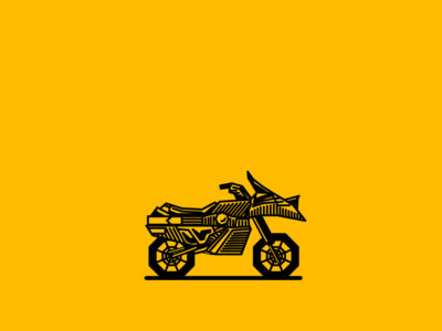 childhood 018 80s bike black childhood illustration lines motorcycle noblanco streethawk vector yellow
