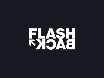 FlashBack back black flash flashback id letters logo white