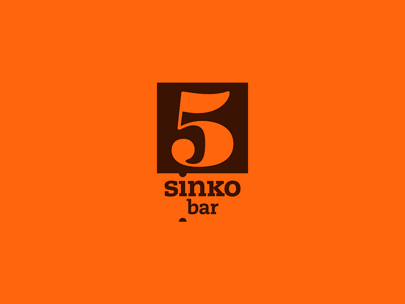 Sinko Logo bar brown five logo orange sinko symbol