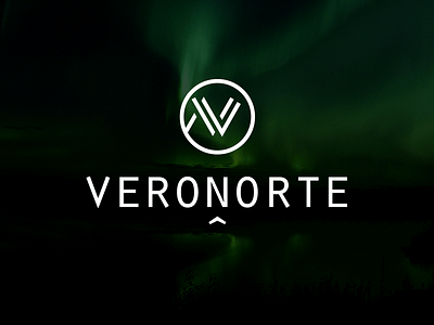 Veronorte firm green investment logo symbol white