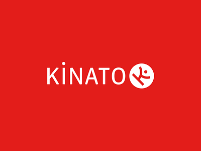Kinato brand ki letter logo red