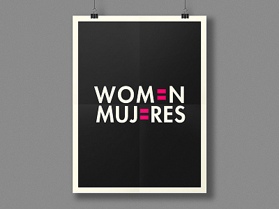 Women's Day 8m black grey mujeres pink poster typography women