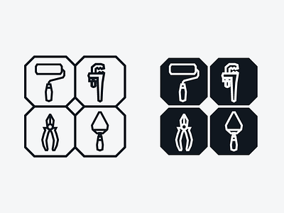 Icons Tools black icons lines tools vector white
