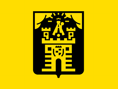 Medellin: Coat of Arms coat of arms dribbbleweeklywarmup symbol synthesis tower