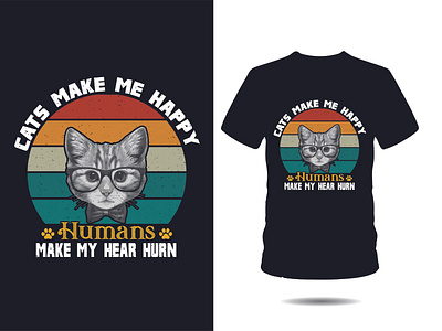 Cat T-shirt design