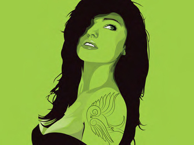 Siren digital drawing female illustration photoshop tattoo vector