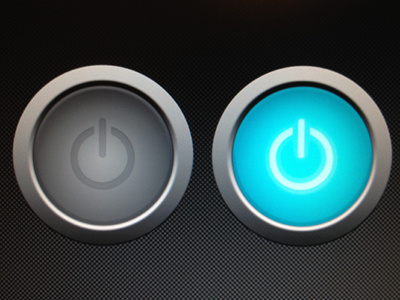 Warp speed button buttons digital illustration metal neon on off ui kit user interface website