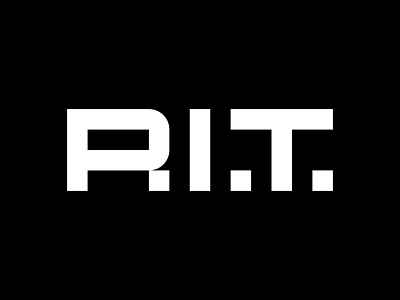 RIT brand identity branding identity design lettermark logo logo design trademark type design wordmark