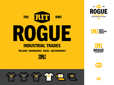 Rogue Industrial Trades Identity - Direction 1 brand identity branding identity design industrial logo lettermark logo logo design symbol trademark