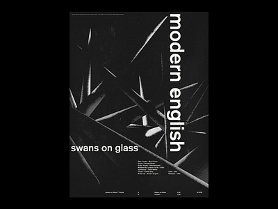 Modern English - Swans on Glass - Poster